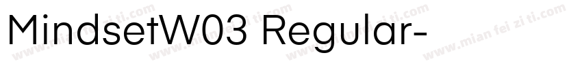 MindsetW03 Regular字体转换
